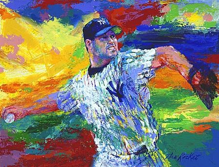 Leroy Neiman The Rocket Roger Clemens